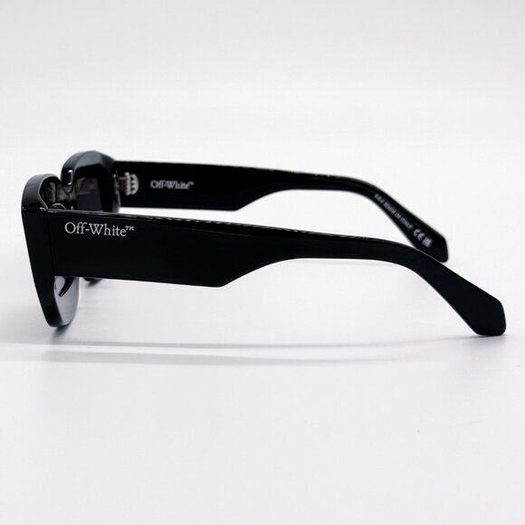 NEW OFF-WHITE OERI138 CHARLOTTE 1007 SUNGLASSES WOMEN BLACK SQUARE - Picture 6 of 9